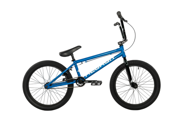 United electric blue BMX complete bike